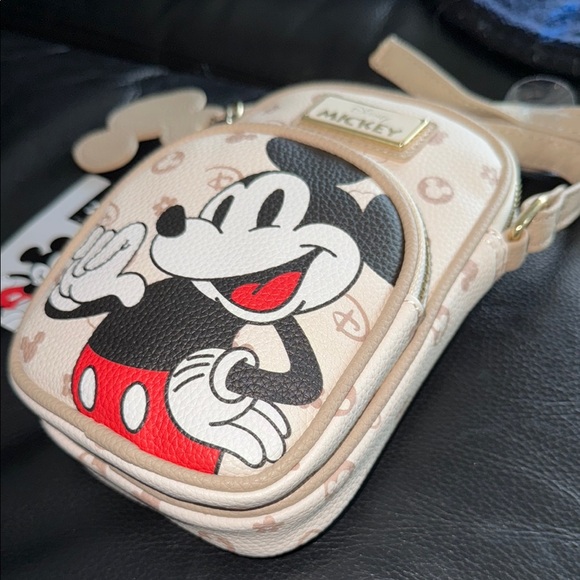 Disney Cream and Red Mickey Mouse Crossbody Bag at Primark Exclusive - Picture 2 of 2